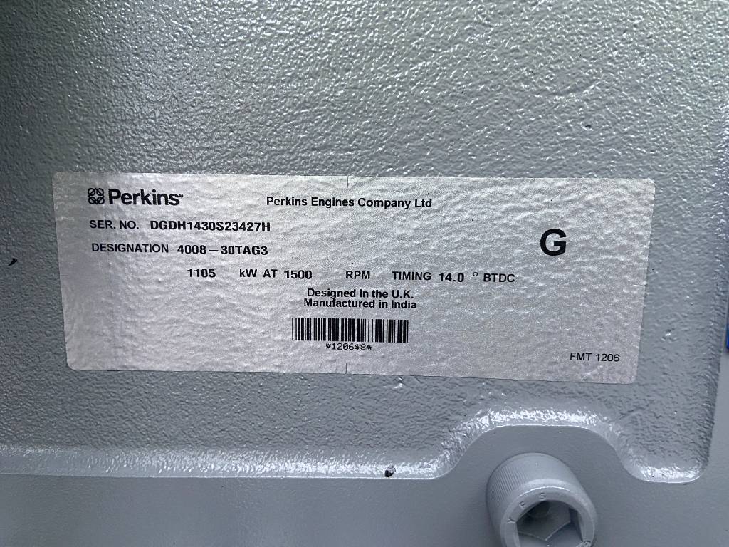 Perkins 4008TAG3 - Groupe électrogène ouvert 1250 kVA - RS-19821-O RACARS SHIPPING (6)